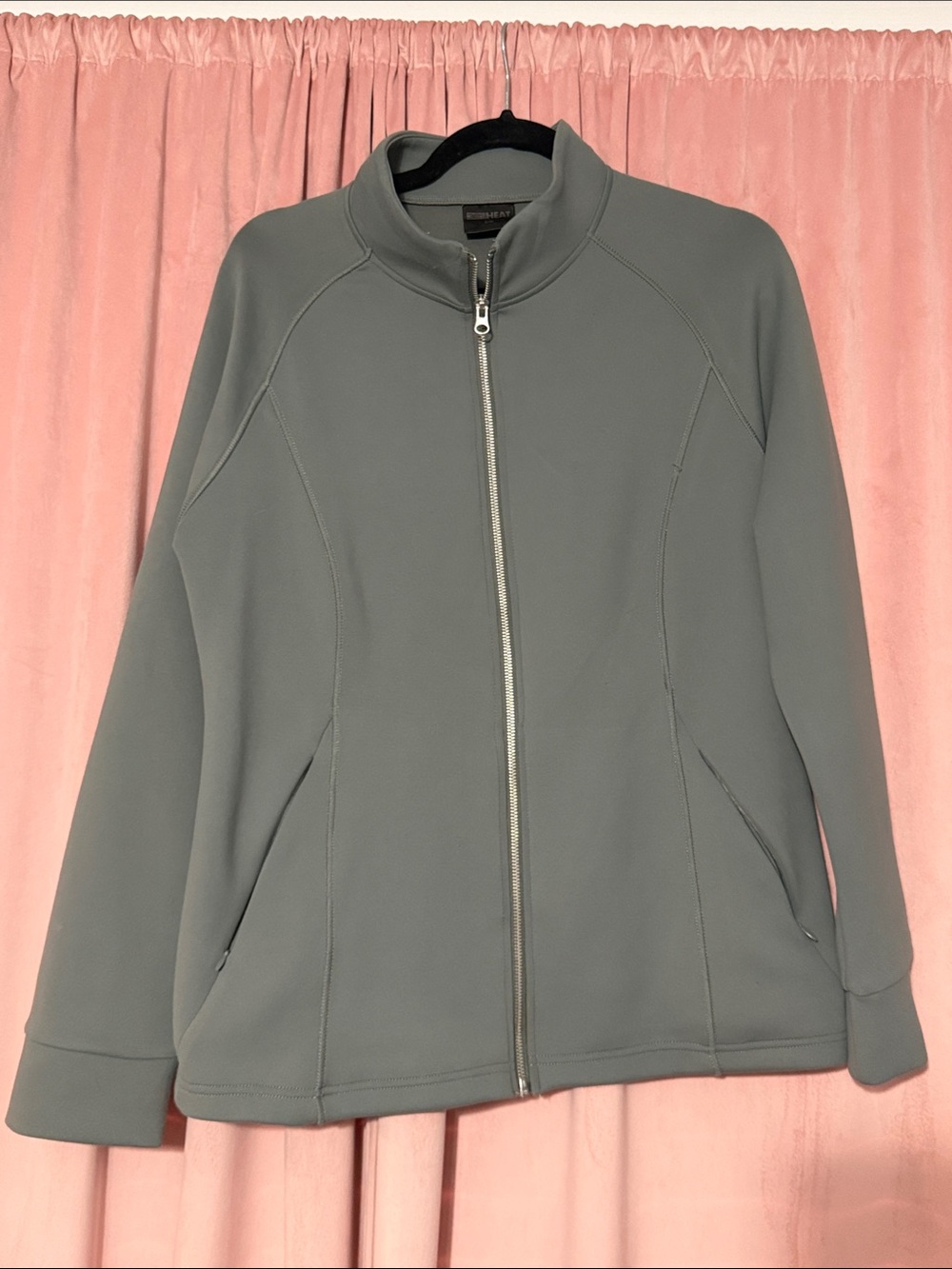 32 Degrees Gray Full-Zip Utility Jacket